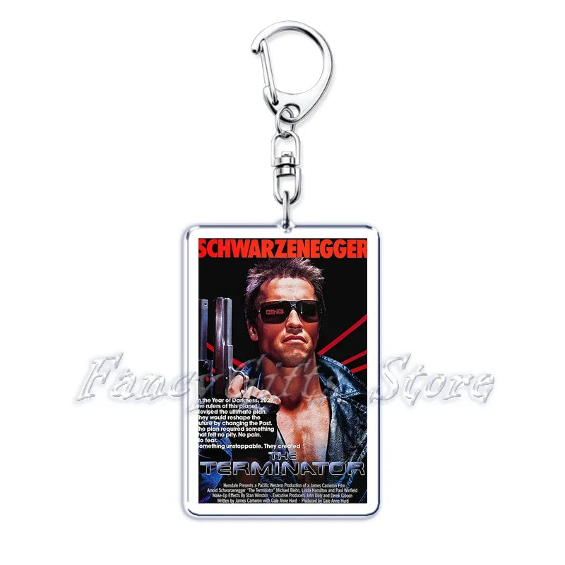 Classic Movie Keychains for Accessories Bag Pulp Fiction The Fast Furious Films Pendant Key Chains Keyrings Jewelry Fans Gifts by Geo’s Online Store