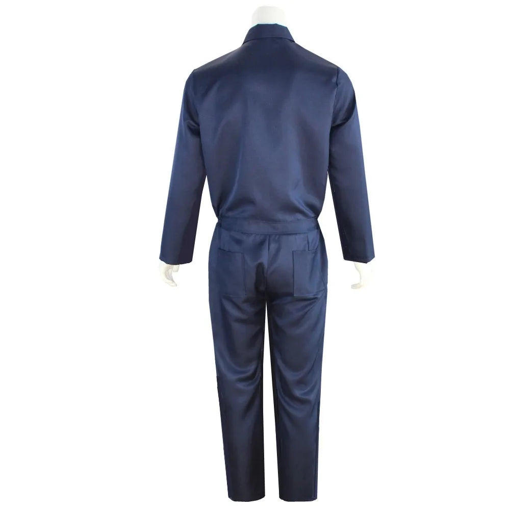 Halloween Myers Cosplay Costume Michael Outfits Anime Bloody Killer Cos Jumpsuit Horror Mask Party Costume for Adult Men Women by Geo’s Online Store