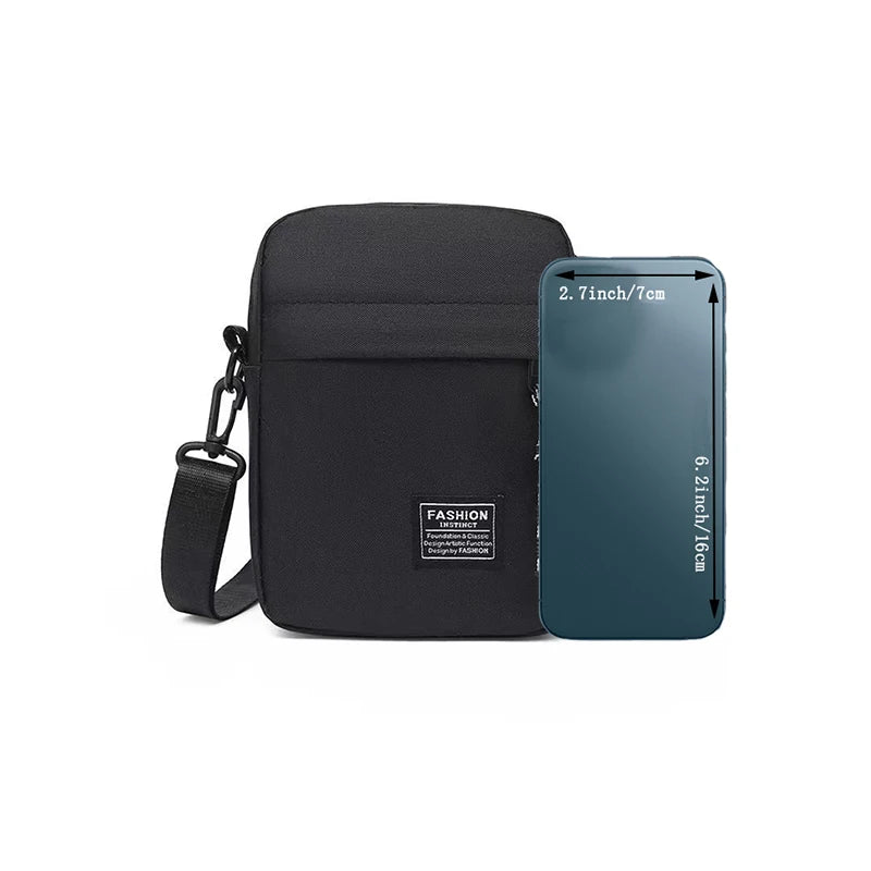 Men's Bag, Available in Single Shoulder or Cross-Body Design, Suitable for Daily Use during School Made of Nylon Material by Geo’s Online Store