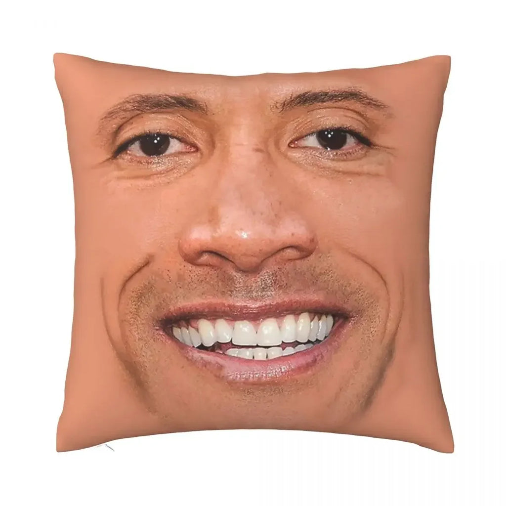 The Rock Face Dwayne Cushion Cover for Sofa Home Decorative American Actor Johnson Throw Pillow Cover Soft Velvet Pillowcase by Geo’s Online Store