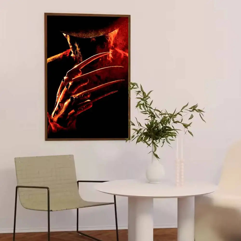F-Freddy K-Krueger Poster Paper Print Home Living Room Bedroom Entrance Bar Cafe Art Painting Decoration by Geo’s Online Store