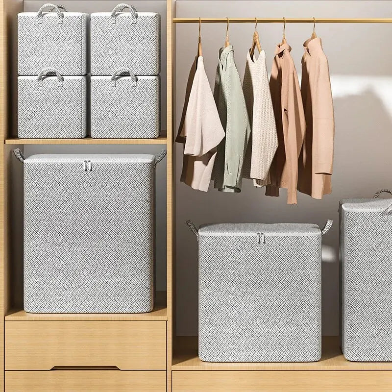 1pc Household Large Capacity Storage Bag Non-woven Material, Closet Wardrobe Organizer Can Be Used For Quilt Clothing, Toys by Geo’s Online Store