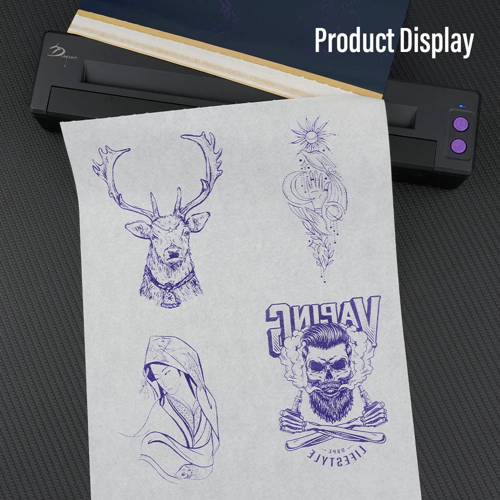 20/100pcs Tattoo Transfer Paper Carbon Thermal Stencil 4 Layered Sheet Tattoo Paper Copy Paper Tracing Paper for Tattoo Supplies by Geo’s Online Store