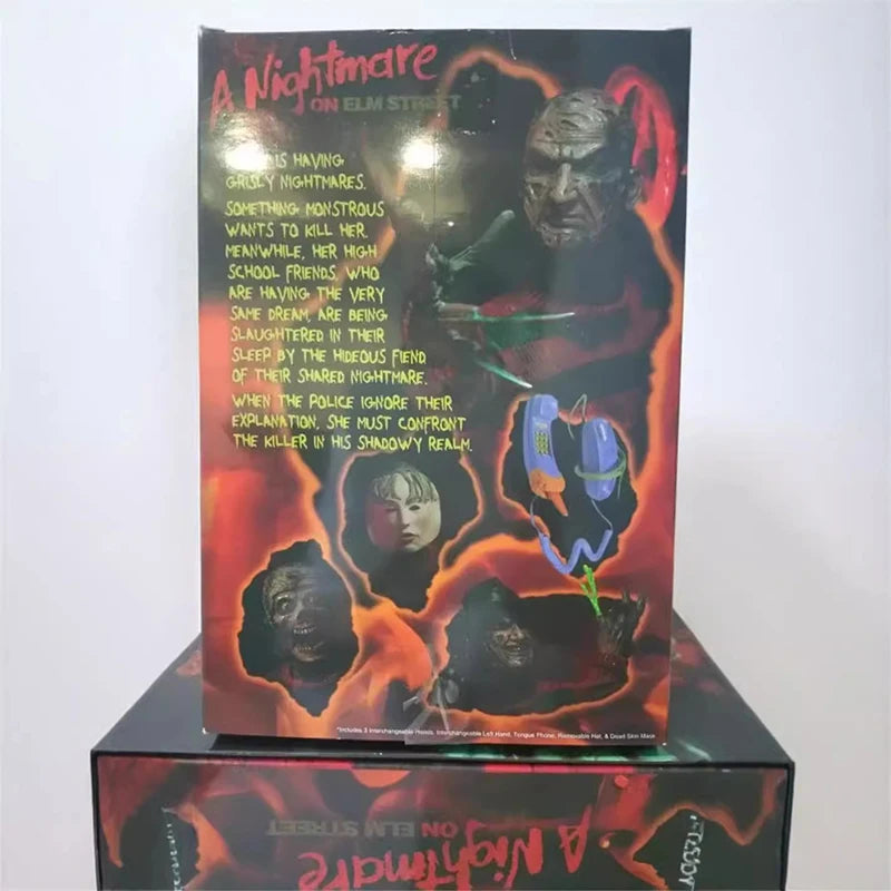 Freddy Krueger Figure Movie A Nightmare On Elm Street Action Figuras Anime 18cm Movable Model PVC Doll Ornament Peripheral Gift by Geo’s Online Store