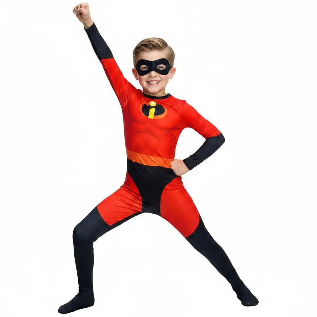 In stock Mr Mrs Cosplay Elastigirl Hulk Spider Family Suit Jumpsuit Bodysuit Halloween Costumes for Women by Geo’s Online Store