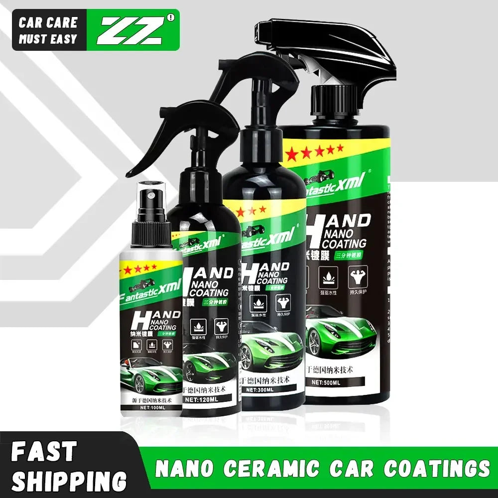 500Ml Nano Ceramic Car Coating Auto Detailing Products Liquid Spray Polish Wax Film Paint Care Protector Kit Accessories by Geo’s Online Store