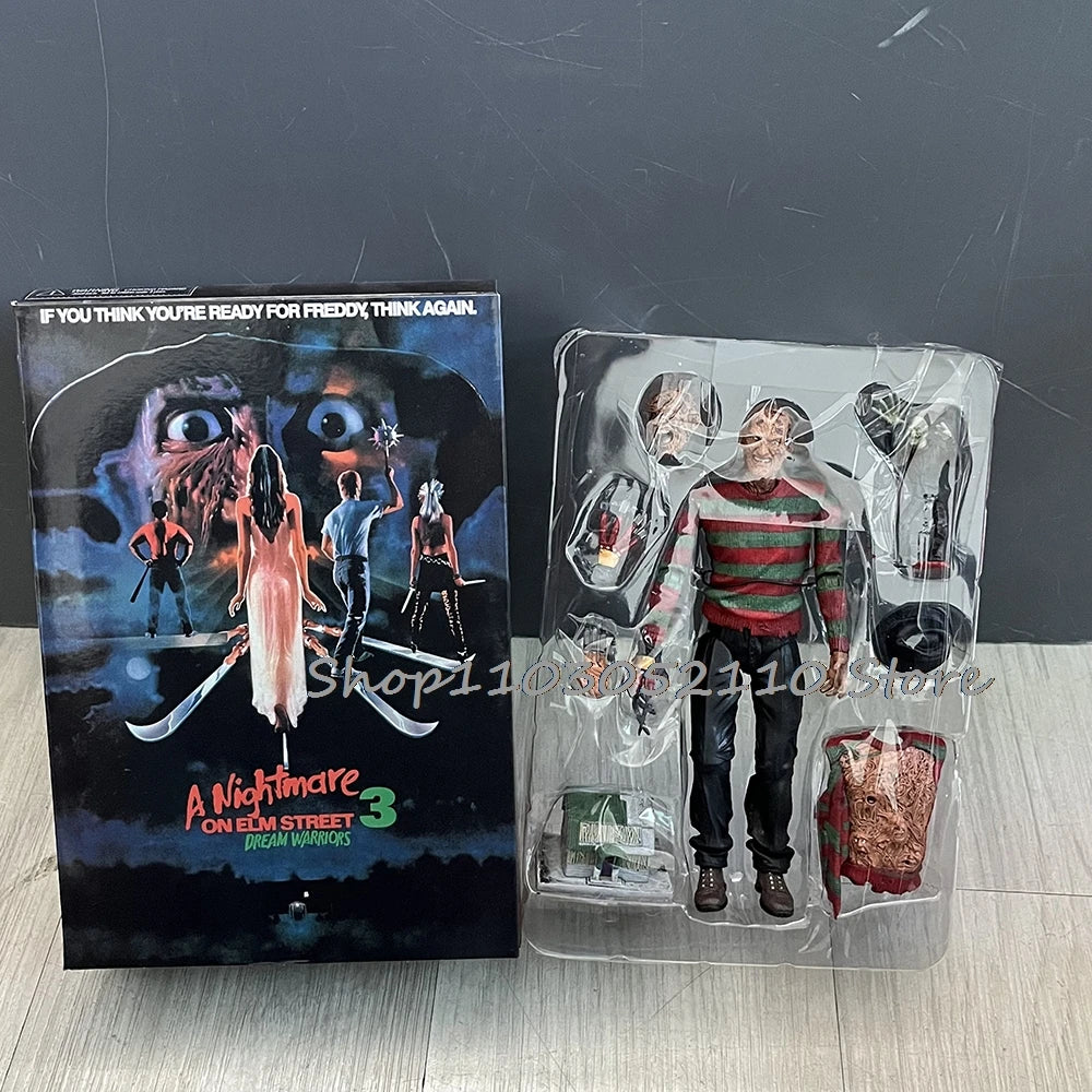 Freddy Krueger Action Figure Trick R Treat Sam Figure Freddy's Revenge Horror Model Toy Halloween Christmas Gifts by Geo’s Online Store