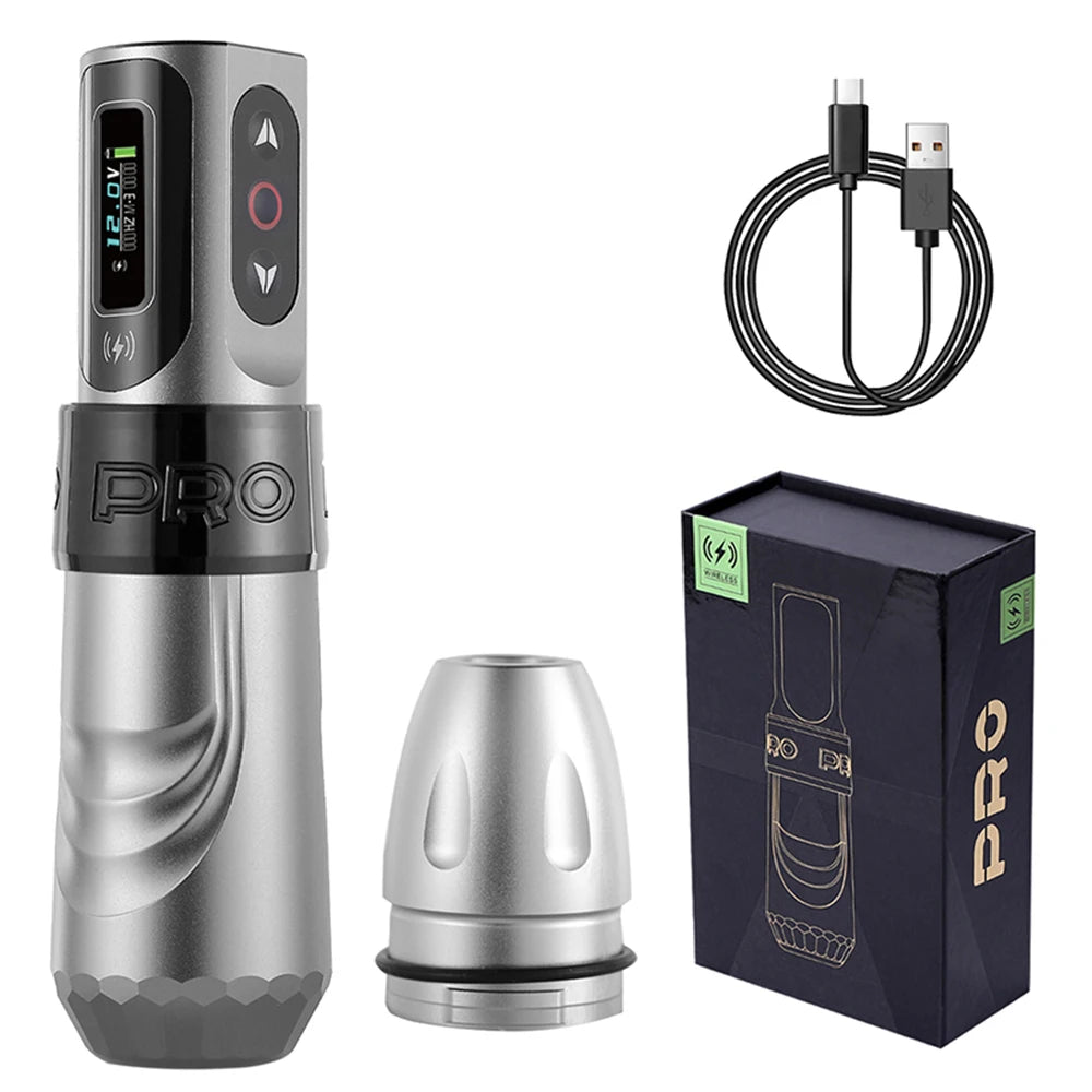 YILONG MAX Tattoo Machine Cartridge Pen 2400mAh Batteries Coreless Motor Lithium Battery Pen Machine For Tattoo Artists Body Kit by Geo’s Online Store