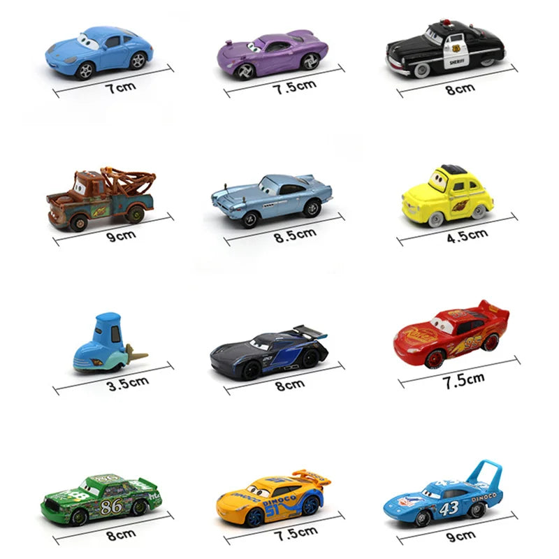 Cars Mcqueen Pixar Cars 3 Lightning Mcqueen Toys Mater Model Collection 1:55 Diecast Vehicles Alloy Car Toy For Children Gifts by Geo’s Online Store