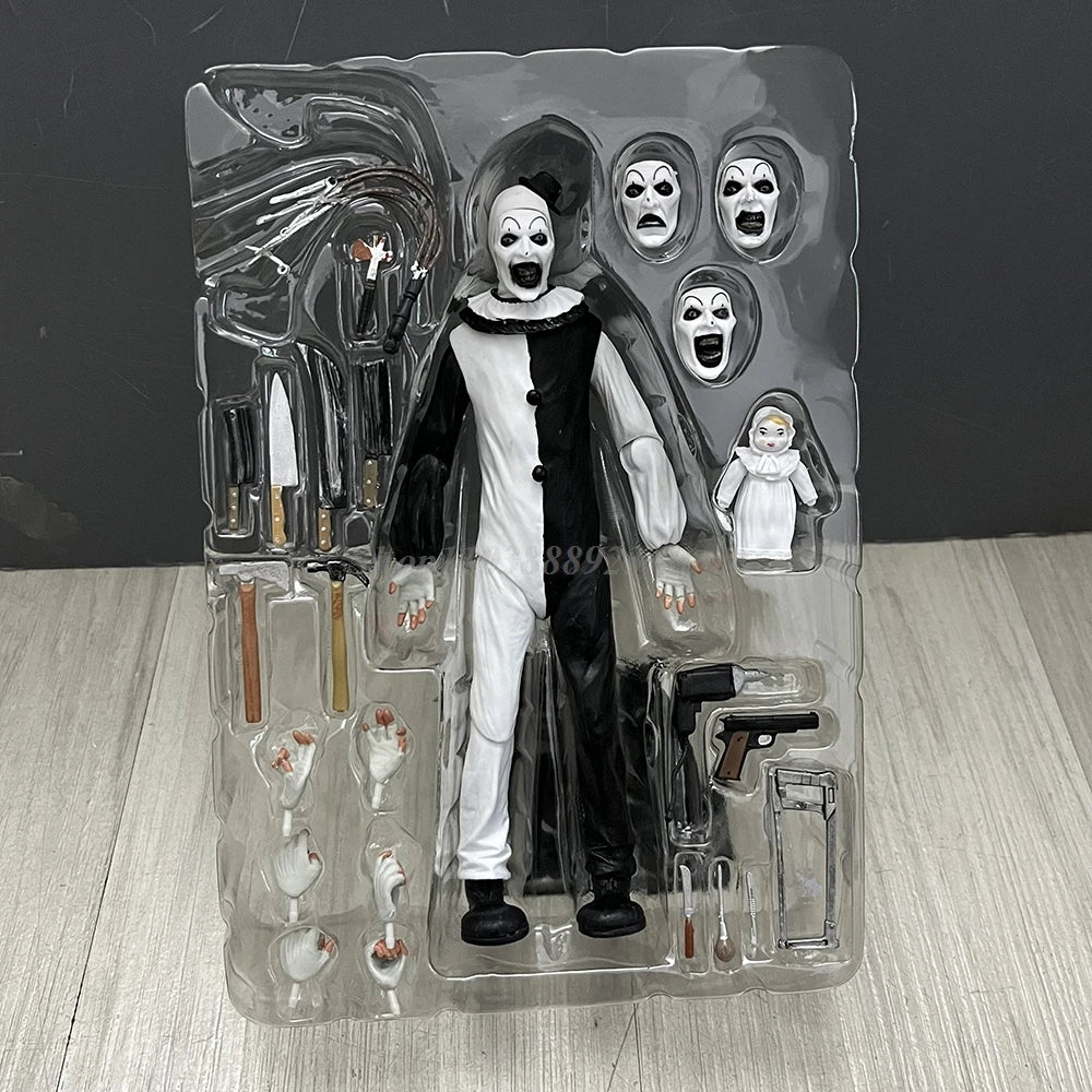 Damien Leone'S Terrifier Figure Anime Ultmate Art The Clown Action Figure Toys Joint Model Birthday Christmas Gifts Doll by Geo’s Online Store