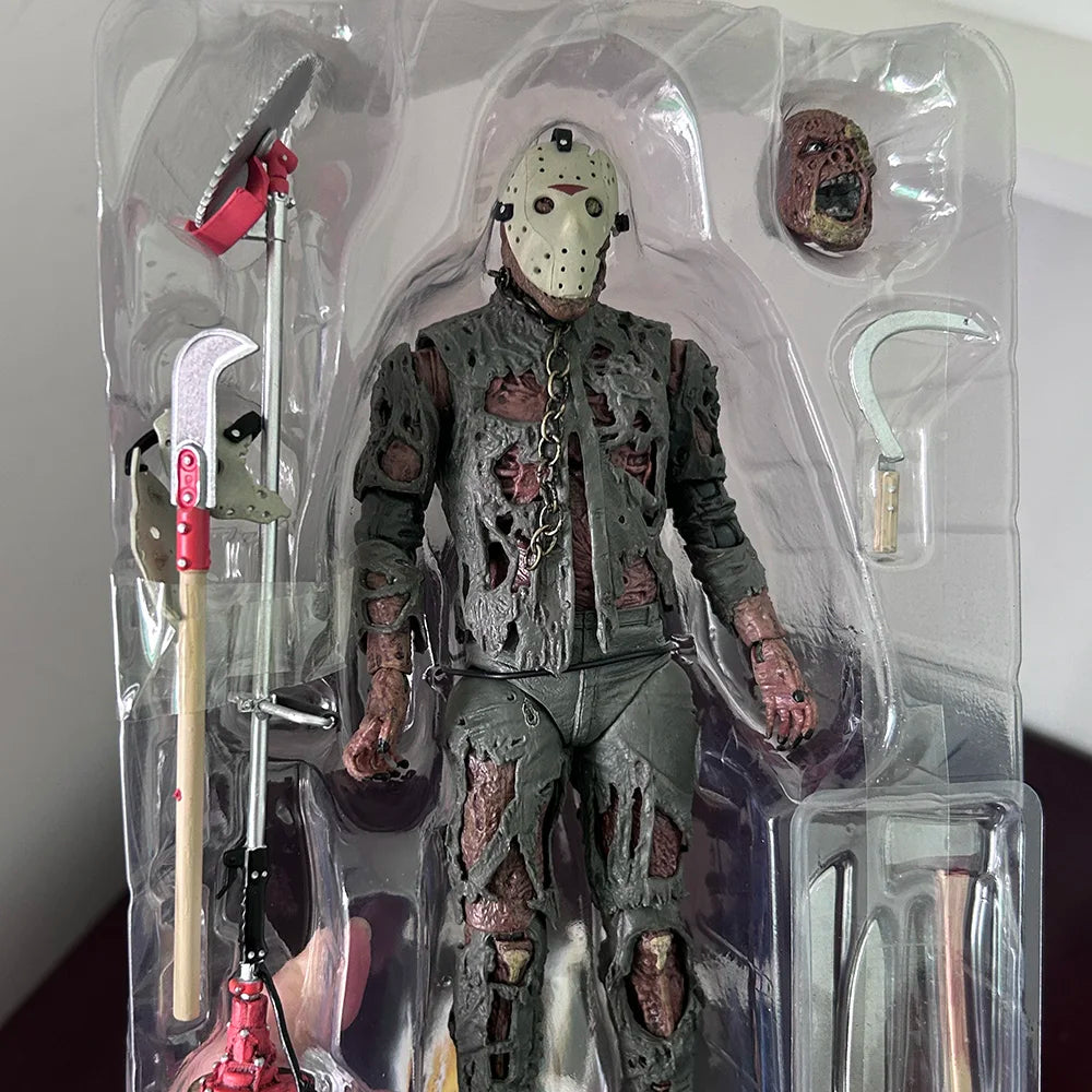 NECA Friday Jason The 13th Figure New Blood Jason Voorhees Action Figure Part VII Horror Halloween Collection Toy Doll Gifts by Geo’s Online Store