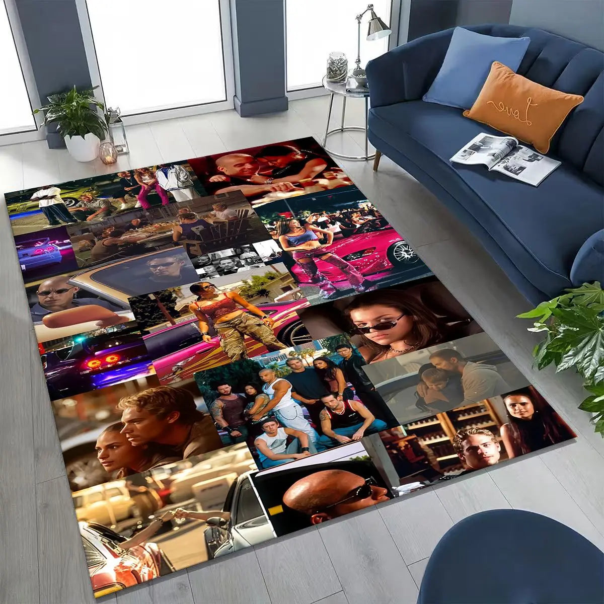 Fashion Fast & Furious X Dominic Art Carpet Rug for Bedroom Living Room Sofa Home Doormat Decor,Large Kid Non-slip Floor Mat by Geo’s Online Store