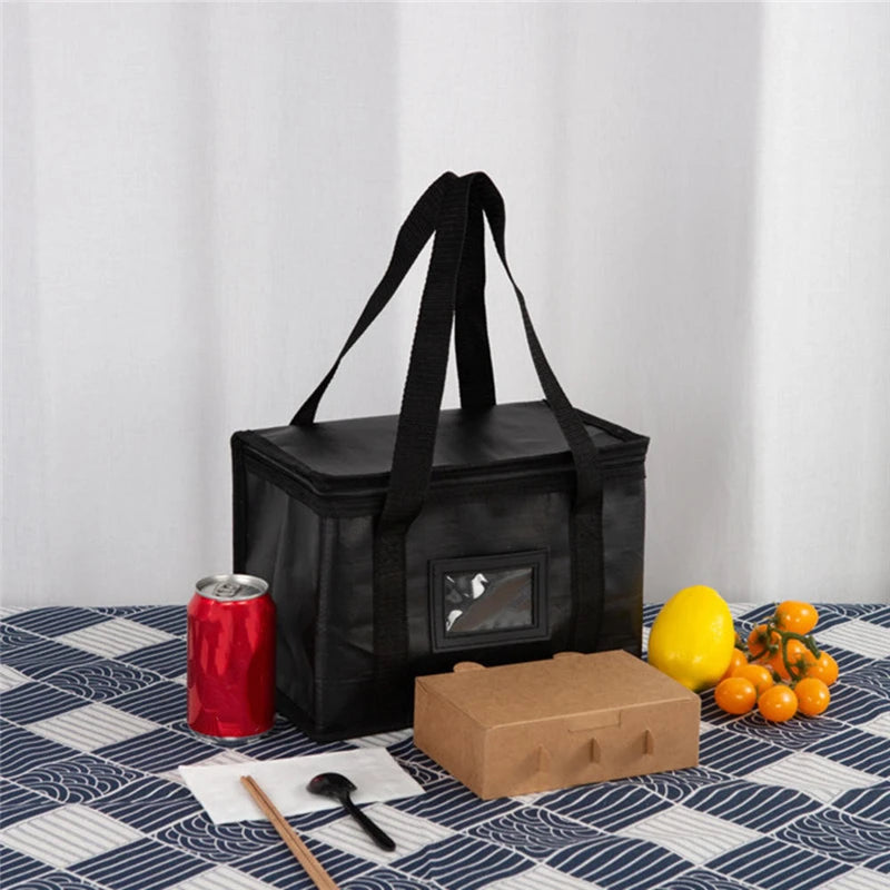 1pc Large Insulated Picnic Bags, Thermal Food Cooler Tote for Outdoor Camping Beach, Leakproof Portable Cooler Bag with Zipper by Geo’s Online Store