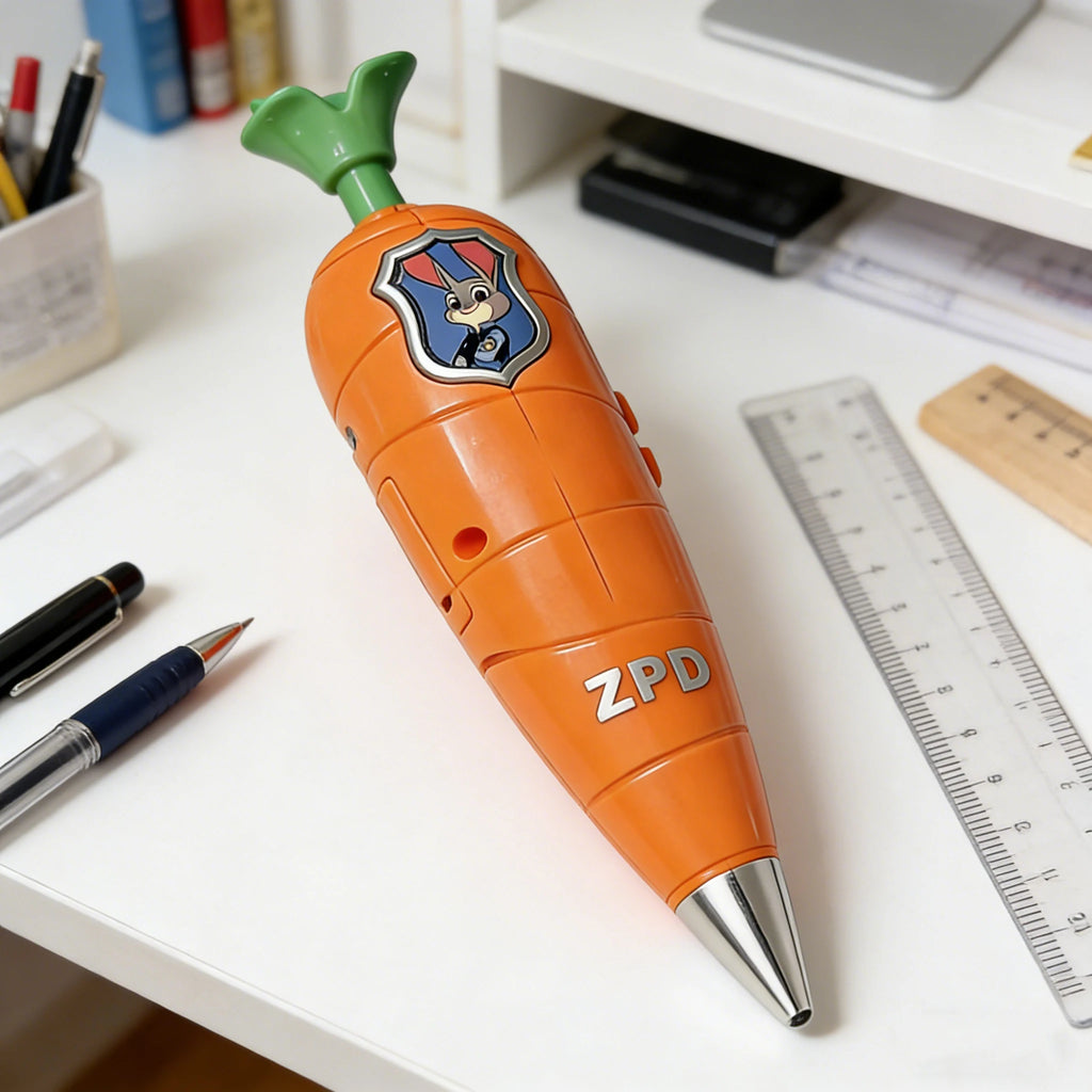 NEW Carrot Recorder Pen | for Kids | 60s Mini Recorder | 2-in-1 Gel Pen Stationery----- by Geo’s Online Store