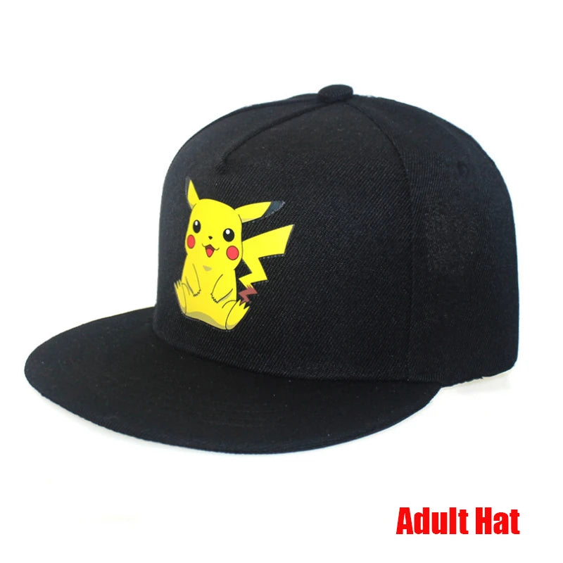 Anime Figure Pokemon Baseball Cap Pikachu Hat Adjustable Pokemon Cosplay Hip Hop Cartoon Adult Hats Boy Girl Kids Birthday Gifts by Geo’s Online Store