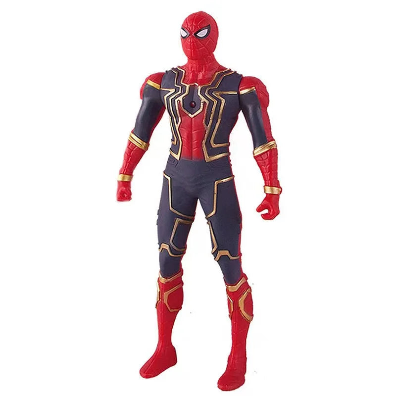 17cm Marvel Spiderman Model Anime Action Figures Spider-Man captainironman Luminous Children's Toys decorationdolls Gifts by Geo’s Online Store