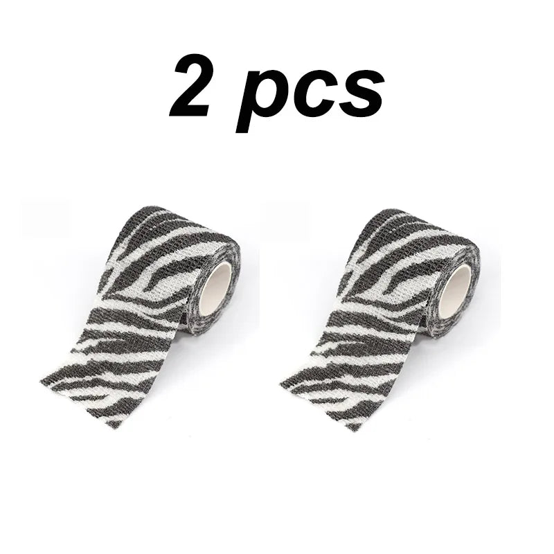 1/2/6 pcs Animal Printed Self Adhesive Tattoo Elastic Bandage 4.5m Sports Wrap Tape for Finger Joint Knee First Aid Kit Pet Tape by Geo’s Online Store