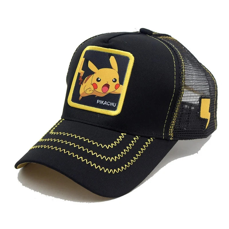 Anime Figure Pokemon Baseball Cap Pikachu Hat Adjustable Pokemon Cosplay Hip Hop Cartoon Adult Hats Boy Girl Kids Birthday Gifts by Geo’s Online Store