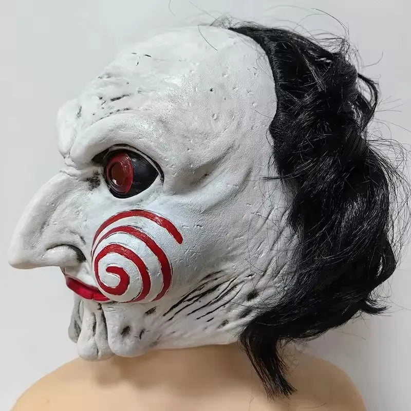 Horror Demon Jigsaw Saw Mask Cosplay Saw X Scary Killers Latex Helmet Party Costume Masks Adult One Size by Geo’s Online Store