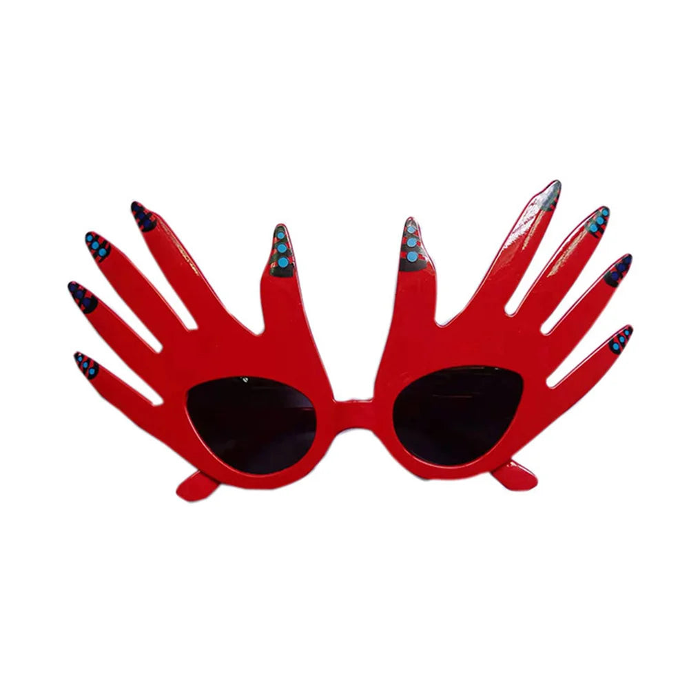 Movie Terrifier Clown Cosplay Glasses Red Hand Sunglasses Joker Eyewear Plastic Unisex Costume Halloween Accessories Props by Geo’s Online Store