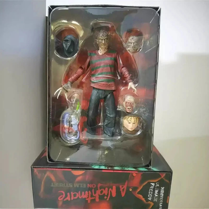 Freddy Krueger Figure Movie A Nightmare On Elm Street Action Figuras Anime 18cm Movable Model PVC Doll Ornament Peripheral Gift by Geo’s Online Store