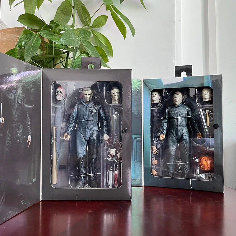 NECA Michael Myers Figure With LED Pumpkin Halloween Ultimate Action Figure Toy Doll Decor Christmas Gift Halloween Horror Toy by Geo’s Online Store