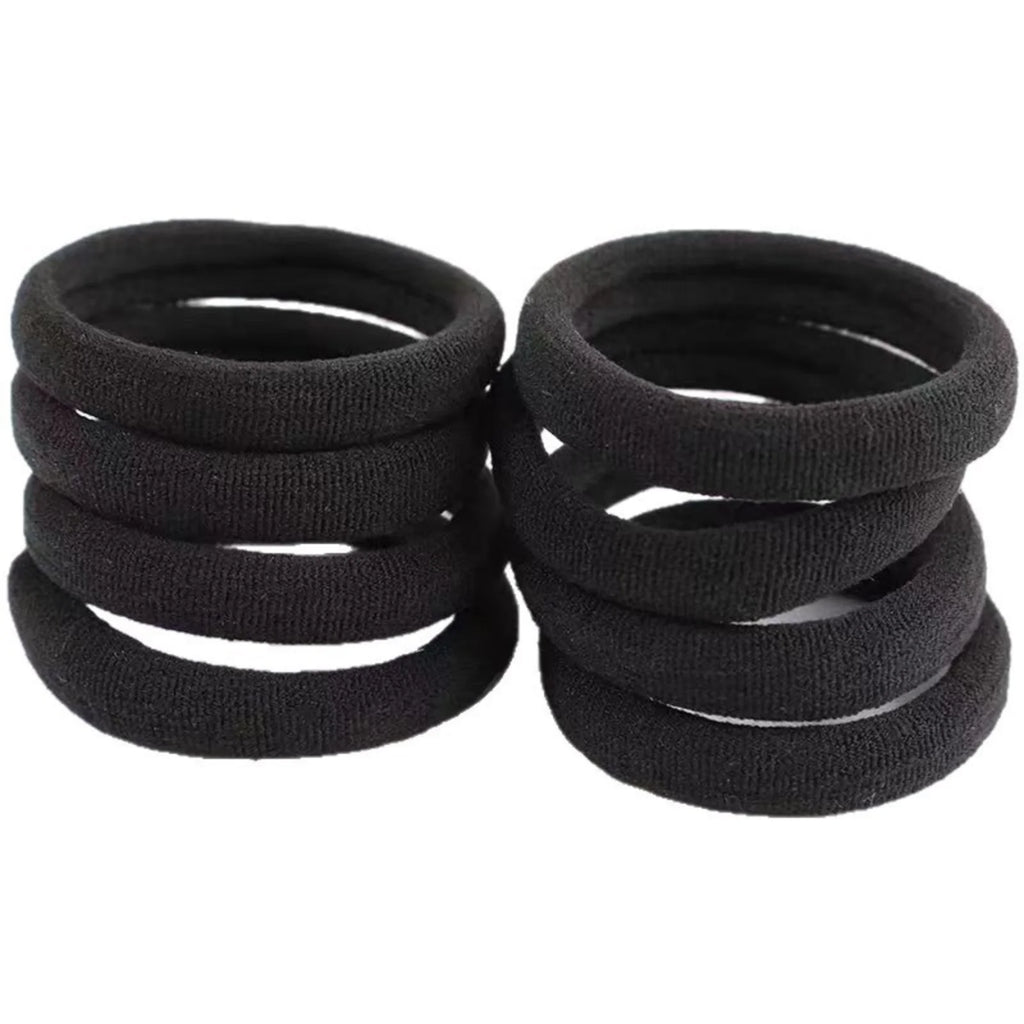 10-100PCS Black High Elasticity Headband Towel Hair Band 4CM Seamless Hair Rope Leather Hair Accessories Female by Geo’s Online Store