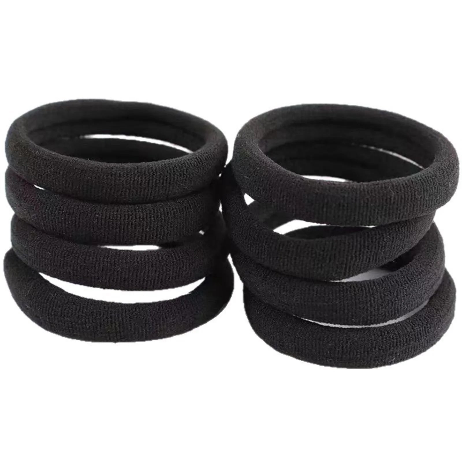 10-100PCS Black High Elasticity Headband Towel Hair Band 4CM Seamless Hair Rope Leather Hair Accessories Female by Geo’s Online Store