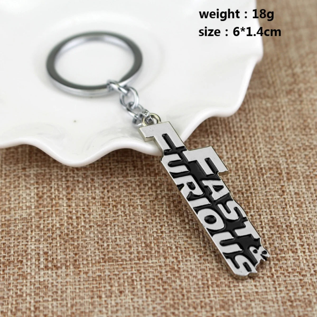 Fast and Furious Keychain Letter Text Pendent Metal Keyring Gift For Man Woman Chaveiro Accessory Jewelry Gift by Geo’s Online Store