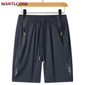 New Fashion Sports Shorts Men Elastic Waist Shorts Male Breathable Quick Dry Comfortable Men's Short Pants Men Bottom Black XXXL by Geo’s Online Store