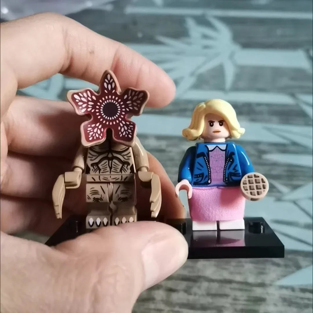 I4Pcs/Set The Horror TV Dustin Mike Lucas Will Demogorgon Model Building Blocks Enlighten Action Figure Bricks Toys For Children by Geo’s Online Store