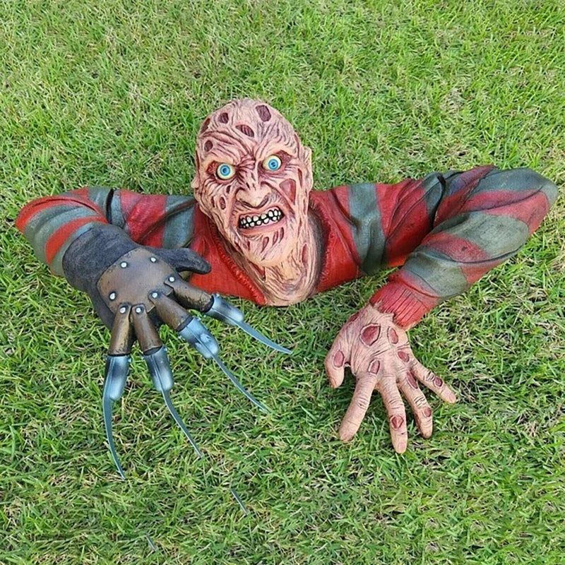 Ruby's Elm Street Nightmare Freddy Krueger Tomb Walker Decor Halloween Horror Cosplay Props Decoration Size 32-25-15Cm by Geo’s Online Store