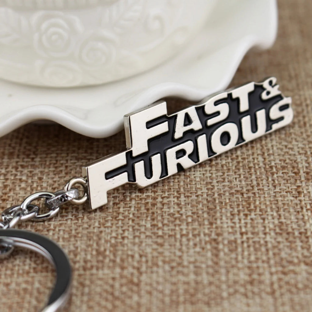 Fast and Furious Keychain Letter Text Pendent Metal Keyring Gift For Man Woman Chaveiro Accessory Jewelry Gift by Geo’s Online Store