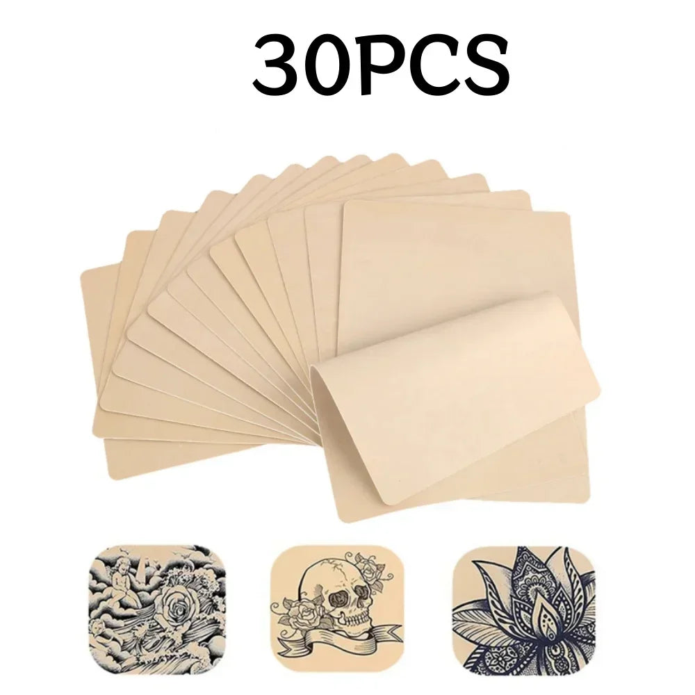 1-100PCS Tattoo Blank Practice Skin Eyebrow Paint Double Side Synthetic Leather Pink Tattoo Beginner Fake Skin Exercise Tool by Geo’s Online Store