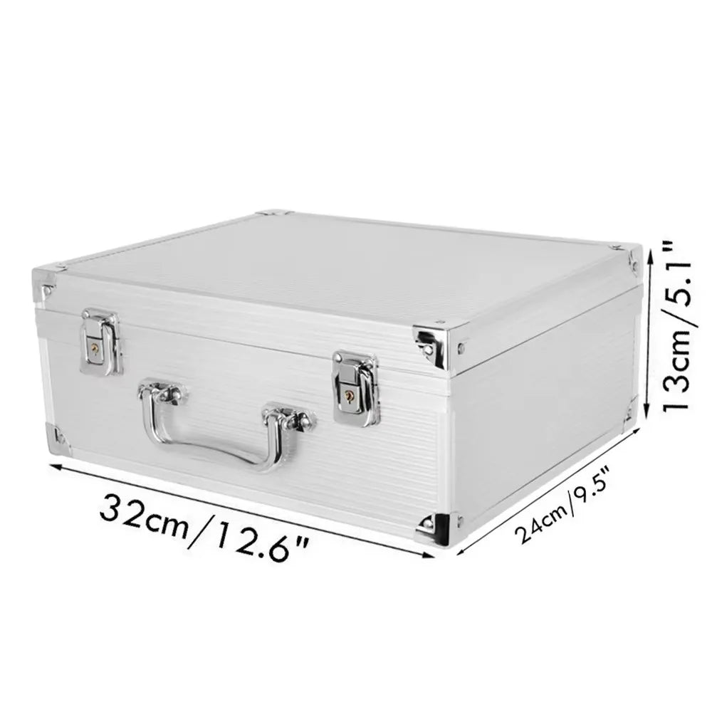 Large Tattoo Kit Case Box Aluminum Tattoo Machine Case Makeup Carry Box 2 Colors Storage Carrying Case for Tattoo Accessories by Geo’s Online Store