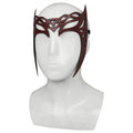 Superhero Scarlet Witch Cosplay Headband Mask Leather Headwear Face Cover Halloween Costumes Party For Adult Cosplay Props by Geo’s Online Store