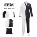 DC Two Face Harvey Dent Cosplay Costume Gothic Black and White Suit Stage Performance Costume Cosplay by Geo’s Online Store