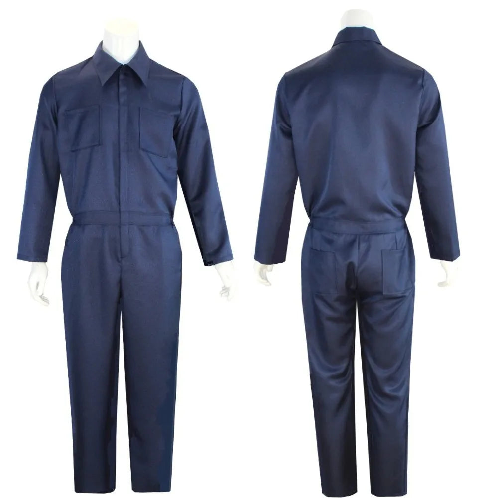 Halloween Myers Cosplay Costume Michael Outfits Anime Bloody Killer Cos Jumpsuit Horror Mask Party Costume for Adult Men Women by Geo’s Online Store