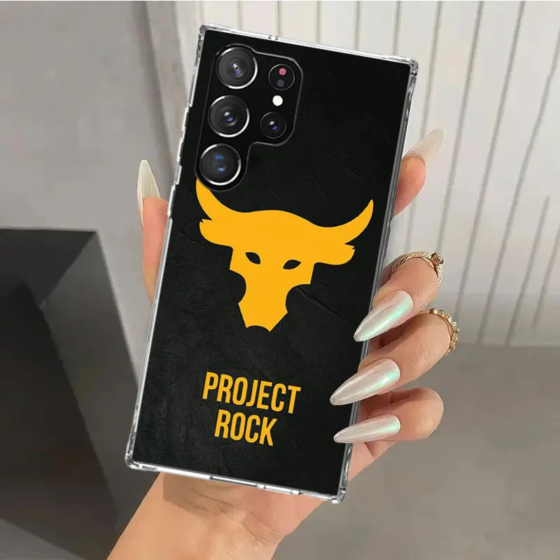 The Rock Dwayne Johnson ua Phone Case for Samsung Galaxy S25 S24 S23 Ultra S22 S21 Plus S20 FE S10 + S10E S25U Soft Print Shell by Geo’s Online Store