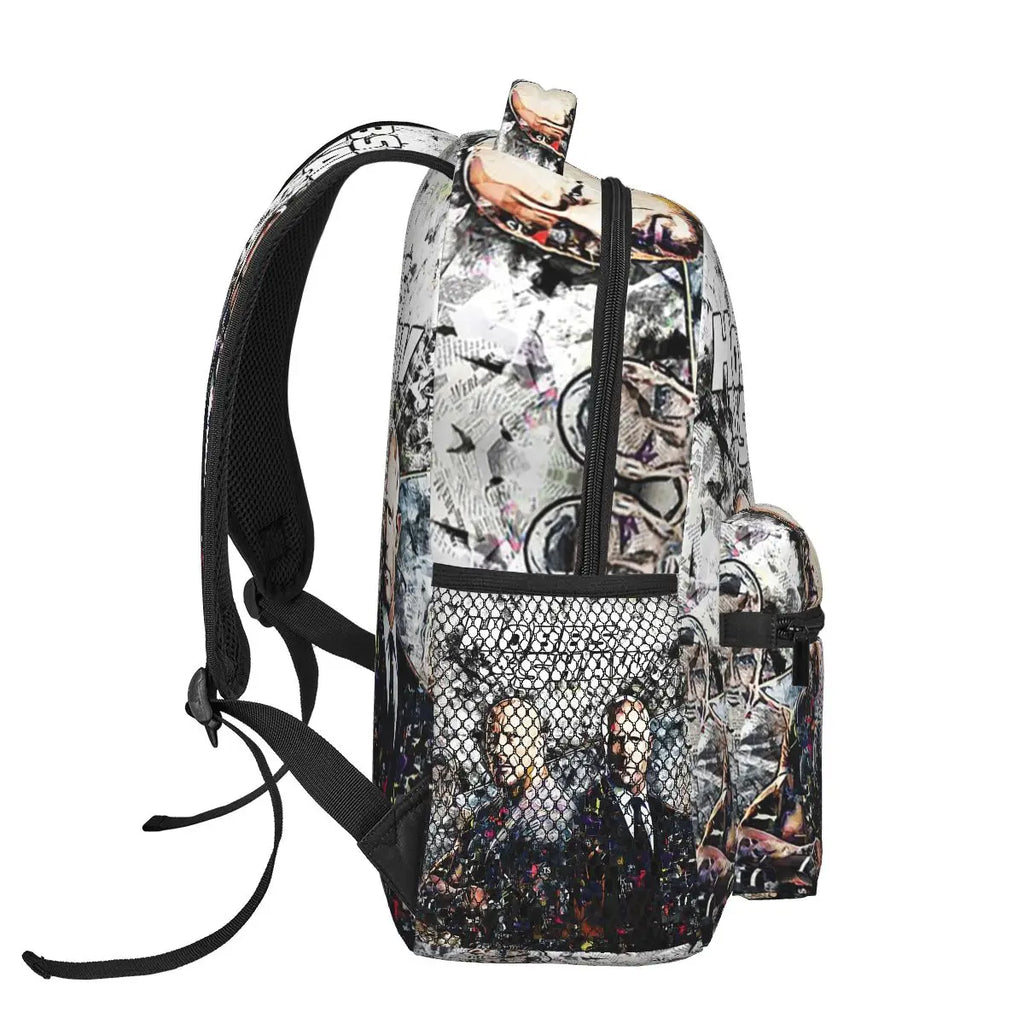 Hobbs N Shaw Abstract Art Dwayne Johnson Backpack Hot Sale Daypack Large Capacity Children BookBag School Bag Shoulder Bags by Geo’s Online Store