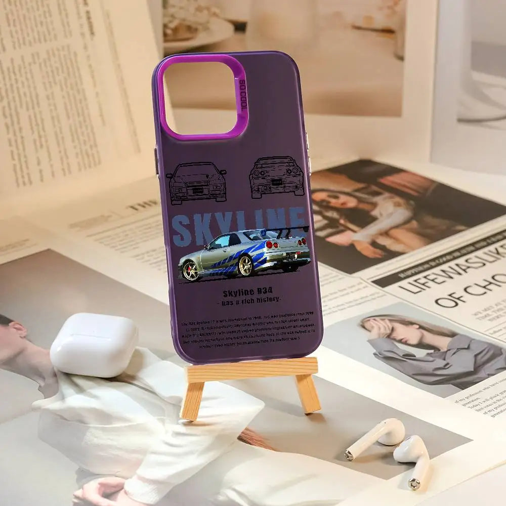 Phone Case For iPhone 17 16e 16 15 14 13 12 11 Pro Max XSMAX 8 7 Air Plus F-Fast And F-Furious R-R34 Anti Fall Matte Back Cover by Geo’s Online Store
