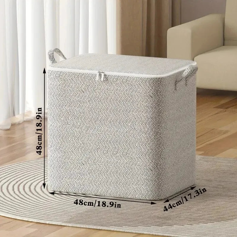 1pc Household Large Capacity Storage Bag Non-woven Material, Closet Wardrobe Organizer Can Be Used For Quilt Clothing, Toys by Geo’s Online Store