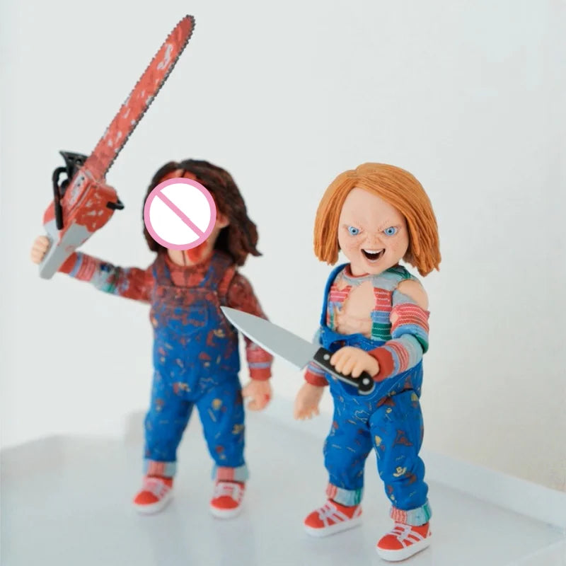 Neca Child'S Play Chucky Tv Version Blind Box 42984 Action Figure Anime Pvc Model Mystery Toy Horror Doll Halloween Gift Decor by Geo’s Online Store