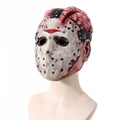 Cafele Jason Voorhees Friday The 13Th Horror Scary Mask Halloween Scary Masquerade Latex Mask Bloody Horror Cosplay Props by Geo’s Online Store