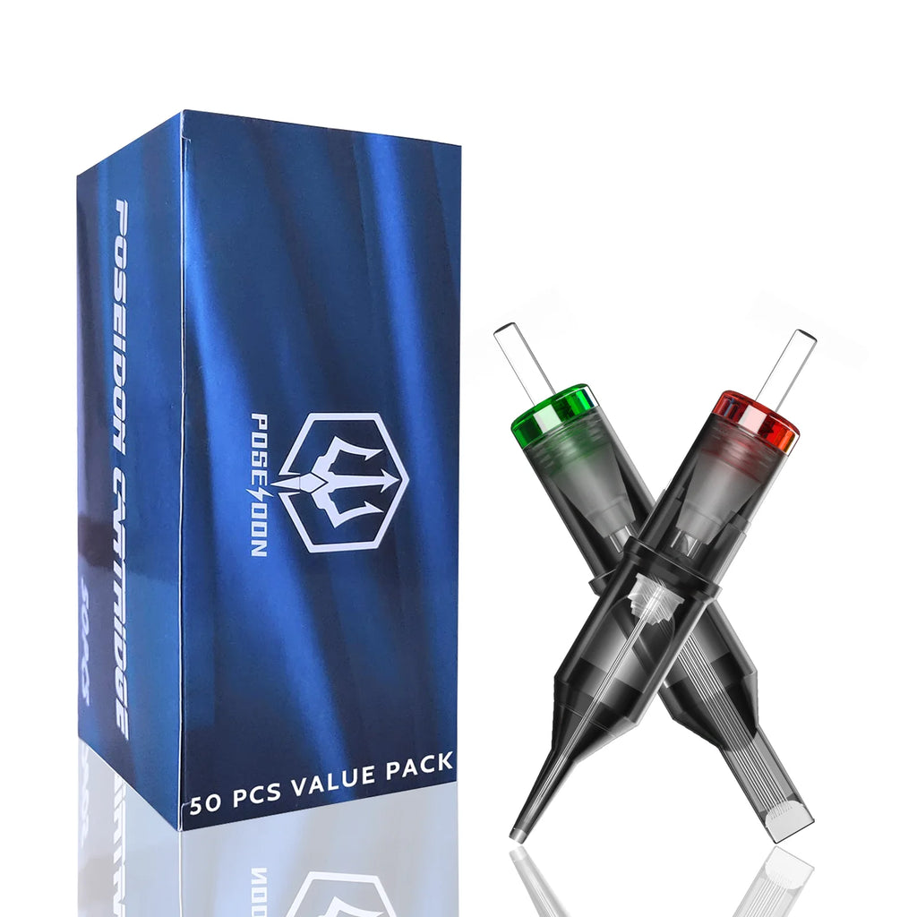 POSEIDON V2 PRO MAX 50PCS Mixed Professional Tattoo Cartridge Needles Membrane Safety Cartridges Disposable Tattoo Needle by Geo’s Online Store