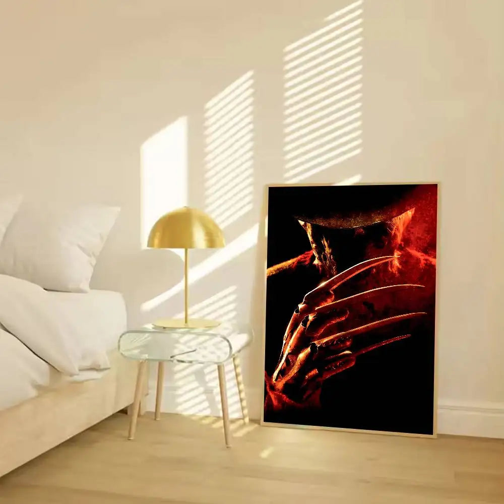 F-Freddy K-Krueger Poster Paper Print Home Living Room Bedroom Entrance Bar Cafe Art Painting Decoration by Geo’s Online Store
