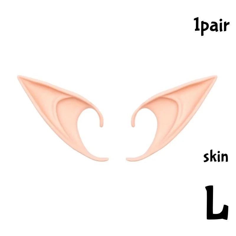 Cosplay Angel Elf Ears Silicone Fairy Vampire Ear DIY Themed Party Costume Accessories Halloween Christmas Decor Photo Props by Geo’s Online Store
