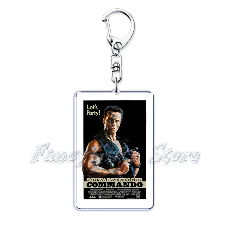 Classic Movie Keychains for Accessories Bag Pulp Fiction The Fast Furious Films Pendant Key Chains Keyrings Jewelry Fans Gifts by Geo’s Online Store