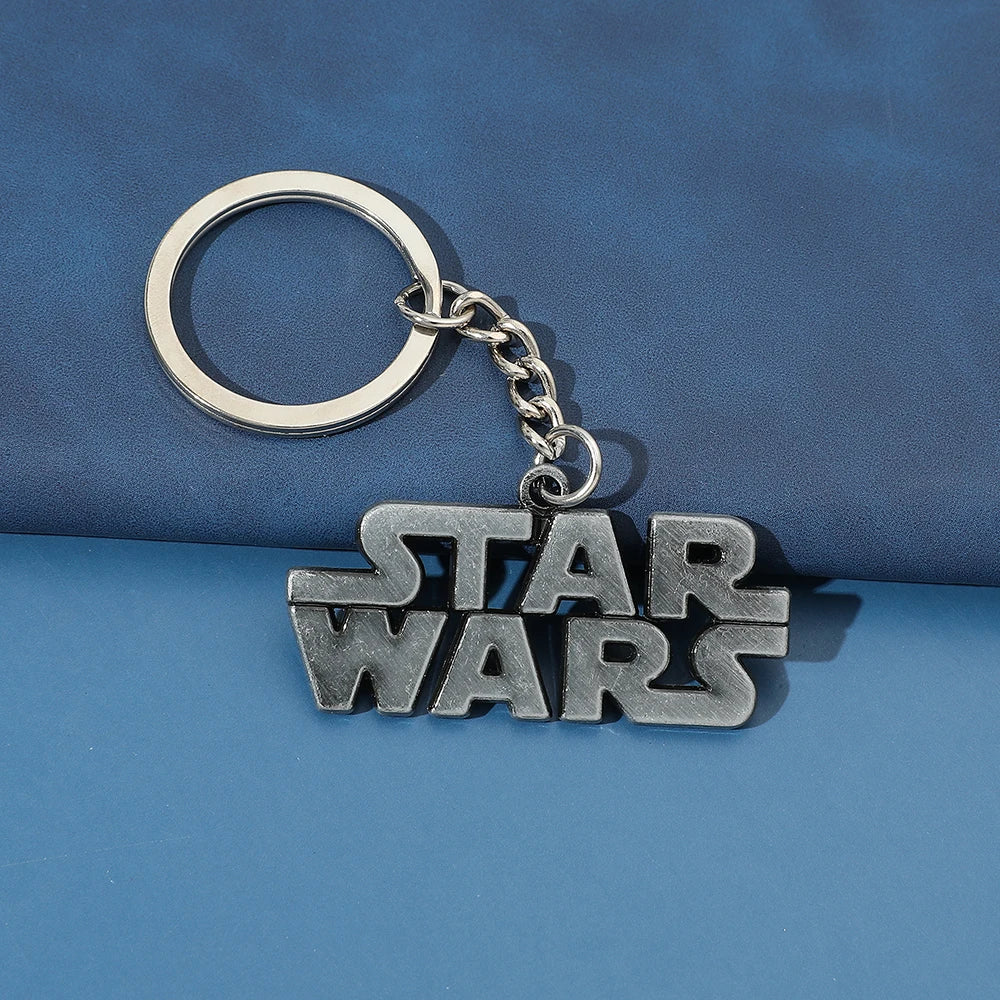 Star War Logo Ornament Keychain for Men, Star War Metal Keychain, Bag Keyrings by Geo’s Online Store