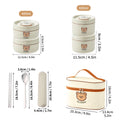 WORTHBUY Cute Thermal Bento Box Portable 304 Stainless Steel Lunch Box Heatable Sealed Leak-proof Food Container For Kids by Geo’s Online Store